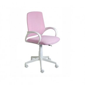 Кресло Ирис White сетка/ткань розовая в Челябинске - mebel-74.com | фото