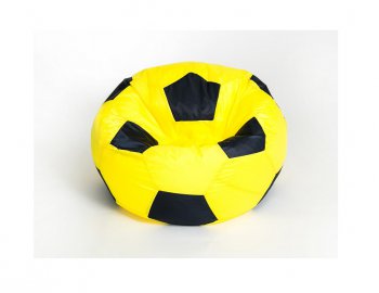 Кресло-мешок Мяч малый желто-черное в Челябинске - mebel-74.com | фото
