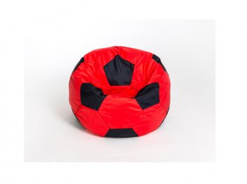 Кресло-мешок Мяч малый красно-черное в Челябинске - mebel-74.com | фото