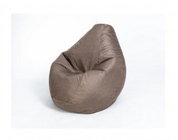 Кресло-мешок Груша велюр коричневое малое в Челябинске - mebel-74.com | фото