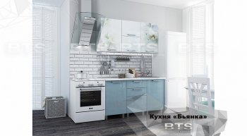 Кухонный гарнитур Бьянка 1500 Голубой в Челябинске - mebel-74.com | фото