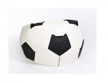 Кресло-мешок Мяч большой бело-черное в Челябинске - mebel-74.com | фото