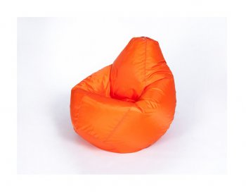 Кресло-мешок Груша среднее оранжевое в Челябинске - mebel-74.com | фото