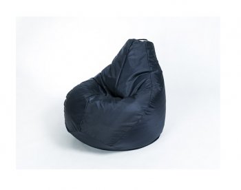 Кресло-мешок Груша среднее черное в Челябинске - mebel-74.com | фото