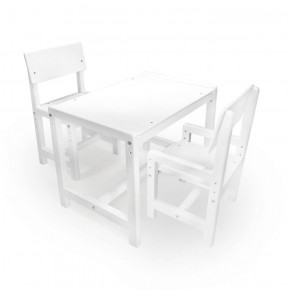 Детский растущий комплект стол и два стула  Я САМ "Лофт" (Белый, Белый) в Челябинске - mebel-74.com | фото
