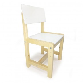 Детский растущий комплект стол и стул  Я САМ "Лофт" (Белый, Сосна) в Челябинске - mebel-74.com | фото