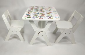 Детский растущий стол-парта и два стула Я САМ "Умка-Дуо" (Алфавит) в Челябинске - mebel-74.com | фото