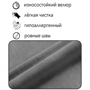 Диван Граф Д6-ВСе (велюр серый) 1750 в Челябинске - mebel-74.com | фото