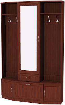 Шкаф для прихожей с зеркалом арт.600 в Челябинске - mebel-74.com | фото