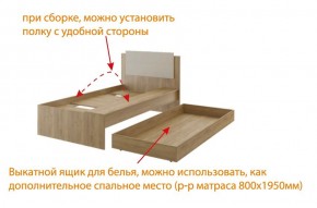 Дуглас (подростковая) М14 Кровать в Челябинске - mebel-74.com | фото