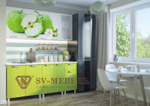 Кухонный гарнитур Яблоки 1,8 в Челябинске - mebel-74.com | фото