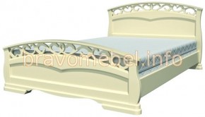 ГРАЦИЯ-1 Кровать из массива 1600 (Слоновая кость) в Челябинске - mebel-74.com | фото