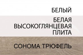 Комод 2D-1S/TYP 34, LINATE ,цвет белый/сонома трюфель в Челябинске - mebel-74.com | фото
