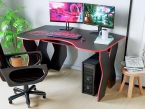 Компьютерный стол КЛ №9.0 (Черный/Красный) в Челябинске - mebel-74.com | фото