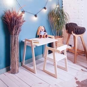 Комплект детской мебели стол и  два стула Я САМ "Лофт-Дуо" (Белый) в Челябинске - mebel-74.com | фото