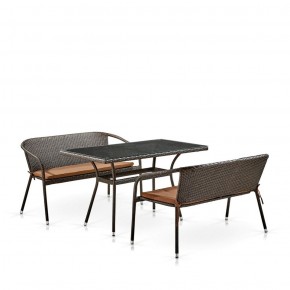 Комплект мебели из иск. ротанга T286A/S139A-W53 Brown в Челябинске - mebel-74.com | фото