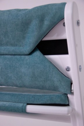Комплект растущий стул и подушки Конёк Горбунёк Комфорт  (Бело-мятный, Волна) в Челябинске - mebel-74.com | фото