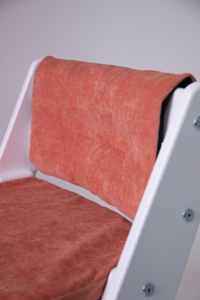 Комплект растущий стул и подушки Конёк Горбунёк Комфорт  (Белый, Терракота) в Челябинске - mebel-74.com | фото
