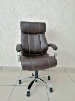 Кресло Barneo K-303 для руководителя (коричневая экокожа) в Челябинске - mebel-74.com | фото
