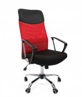 Кресло для руководителя CHAIRMAN 610 N (15-21 черный/сетка красный) в Челябинске - mebel-74.com | фото