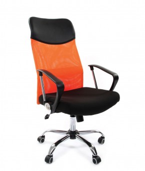 Кресло для руководителя CHAIRMAN 610 N (15-21 черный/сетка оранжевый) в Челябинске - mebel-74.com | фото