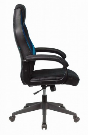 Кресло игровое Бюрократ VIKING 3 AERO BLUE черный/синий в Челябинске - mebel-74.com | фото
