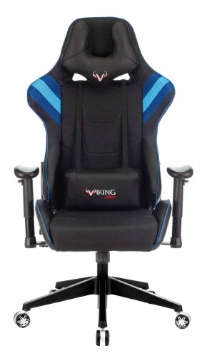 Кресло игровое Бюрократ VIKING 4 AERO BLUE черный/синий в Челябинске - mebel-74.com | фото