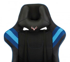 Кресло игровое Бюрократ VIKING 4 AERO BLUE черный/синий в Челябинске - mebel-74.com | фото