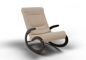 Кресло-качалка Мальта 10-Т-П (ткань/венге) ПЕСОК в Челябинске - mebel-74.com | фото