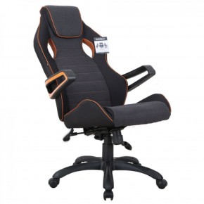 Кресло компьютерное BRABIX Techno Pro GM-003 (ткань черное/серое, вставки оранжевые) 531813 в Челябинске - mebel-74.com | фото