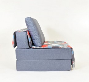 Кресло-кровать бескаркасное Харви (серый-геометрия слейт) в Челябинске - mebel-74.com | фото