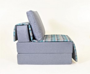 Кресло-кровать бескаркасное Харви (серый-квадро азур) в Челябинске - mebel-74.com | фото