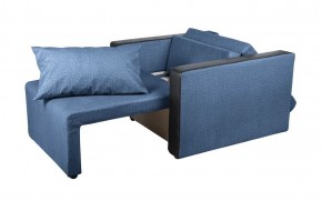 Кресло-кровать Милена с подлокотниками (синий) Велюр в Челябинске - mebel-74.com | фото