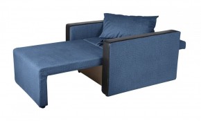Кресло-кровать Милена с подлокотниками (синий) Велюр в Челябинске - mebel-74.com | фото