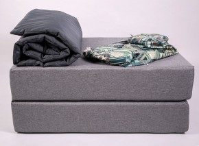 Кресло-кровать-пуф бескаркасное Прайм (мехико серый-графит) в Челябинске - mebel-74.com | фото