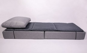 Кресло-кровать-пуф бескаркасное Прайм (Серый) в Челябинске - mebel-74.com | фото