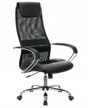 Кресло офисное BRABIX PREMIUM "Stalker EX-608 CH" (хром, ткань-сетка/кожзам, черное) 532091 в Челябинске - mebel-74.com | фото