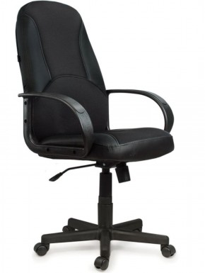 Кресло офисное BRABIX "City EX-512" (кожзам черный, ткань черная) 531407 в Челябинске - mebel-74.com | фото