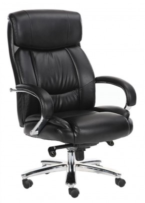 Кресло офисное BRABIX "Direct EX-580" (хром/рециклированная кожа/черное) 531824 в Челябинске - mebel-74.com | фото