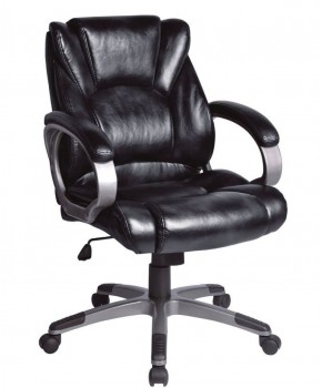 Кресло офисное BRABIX "Eldorado EX-504", экокожа, черное, 530874 в Челябинске - mebel-74.com | фото