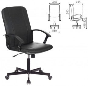 Кресло офисное BRABIX "Simple EX-521" (экокожа, черное) 532103 в Челябинске - mebel-74.com | фото