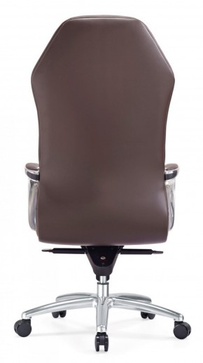 Кресло руководителя Бюрократ _AURA/BROWN коричневый в Челябинске - mebel-74.com | фото