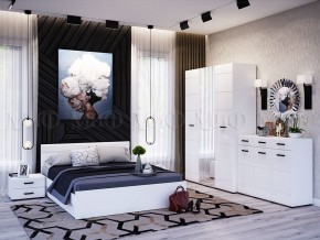 НЭНСИ NEW Кровать 1,4 м (Белый глянец холодный/Белый) в Челябинске - mebel-74.com | фото