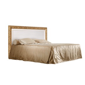 Кровать 2-х спальная (1,4 м)Тиффани штрих-лак/золото с подъемным механизмом (ТФКР140-2[7]) в Челябинске - mebel-74.com | фото