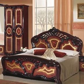 Кровать 2-х спальная 1600*2000 Роза, без основания (01.116) могано в Челябинске - mebel-74.com | фото