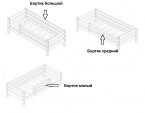 Кровать 2-х ярусная Сонечка с бортиками (лестница наклонная) в Челябинске - mebel-74.com | фото