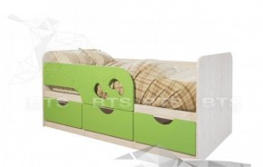 Кровать детская Минима Лего 1.86 (крем/дуб атланта) в Челябинске - mebel-74.com | фото