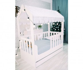 Кровать-домик с ящиком 800*1600 (Белый) в Челябинске - mebel-74.com | фото