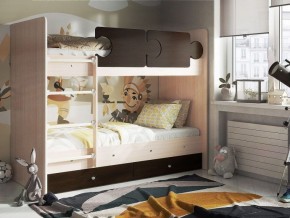 Кровать двухъярусная "Тетрис" (латы) с бортиками + ящики в Челябинске - mebel-74.com | фото
