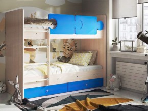 Кровать двухъярусная "Тетрис" (латы) с бортиками + ящики в Челябинске - mebel-74.com | фото
